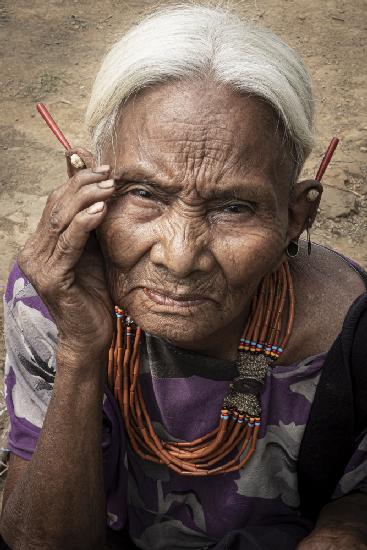 In a village in Mon District, Nagaland