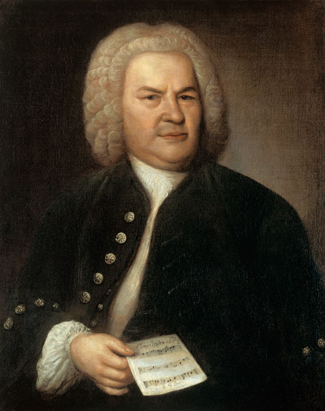 Portrait Johann Sebastian Bach. from Elias Gottlob Haussmann