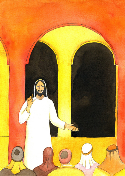 Jesus preached in the Temple, speaking the truth, and angering some people who then plotted to harm  from Elizabeth  Wang