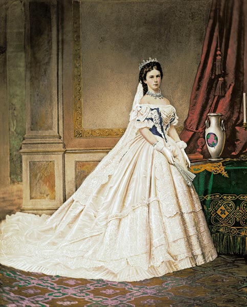 Kaiserin Elisabeth von Österreich im ungarischen Krönungskleid from Emil Rabending