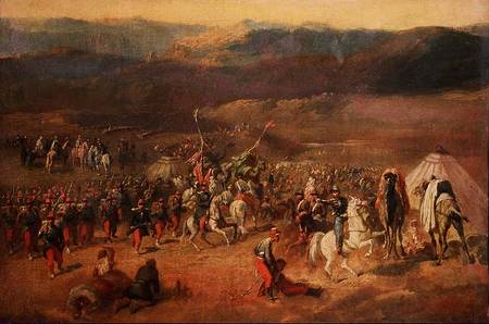 The Capture of the Retinue of Abd-el-Kader (1808-83) or, The Battle of Isly in 1844 from Emile Jean Horace Vernet