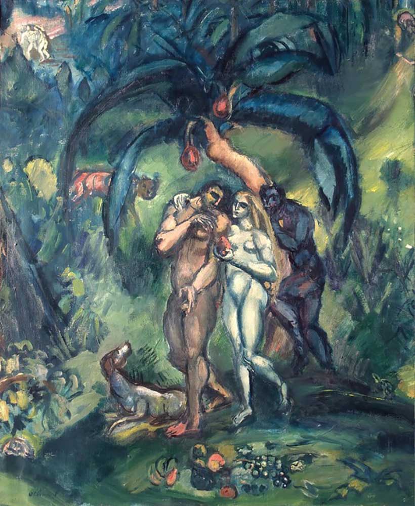 Temptation (Adam and Eve) from Emile Othon Friesz