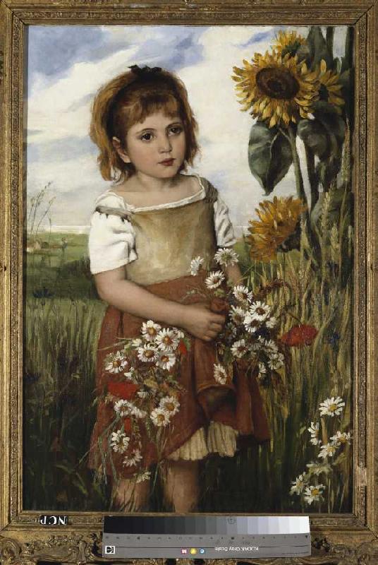 Mädchen mit Wiesenblumen from Emily S. Readshaw