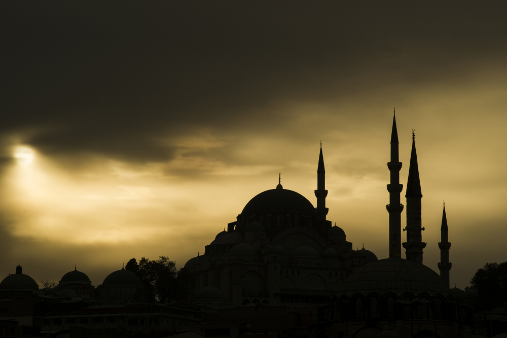 a historical mosque in Istanbul city from engin akyurt