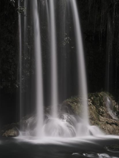 beautiful waterfall in the mountain