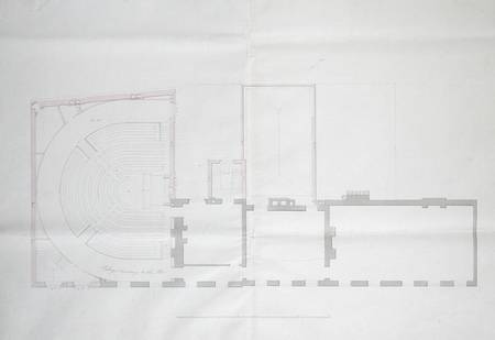 Contract drawing for the first floor of the Royal Institution from English School