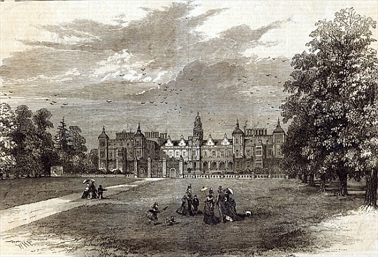 Hatfield House, the Seat of the Marquis of Salisbury, from ''The Illustrated London News'', 11th Jul from English School