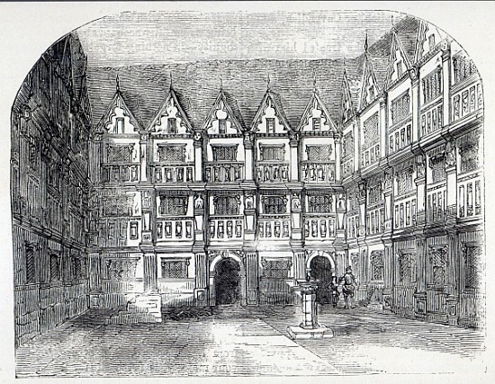 House of Sir Thomas Gresham, in Bishopsgate Street, London from English School