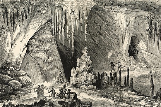 Interior of the Grotto of Antiparos from English School