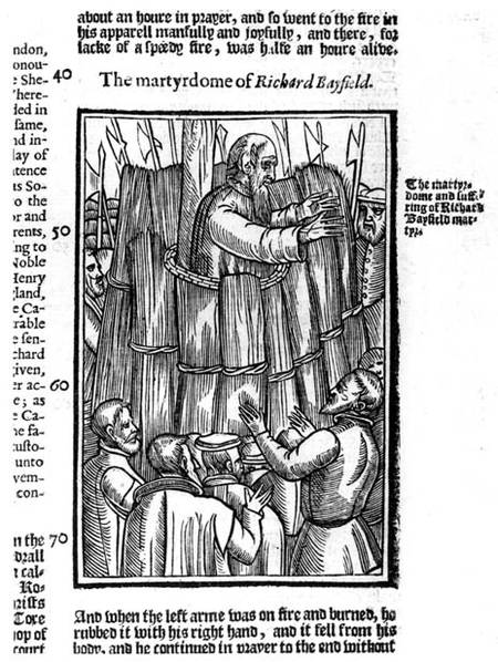 The Martyrdom of Richard Bayfield (d.1531) from 'Acts and Monuments' by John Foxe (1516-87) from English School