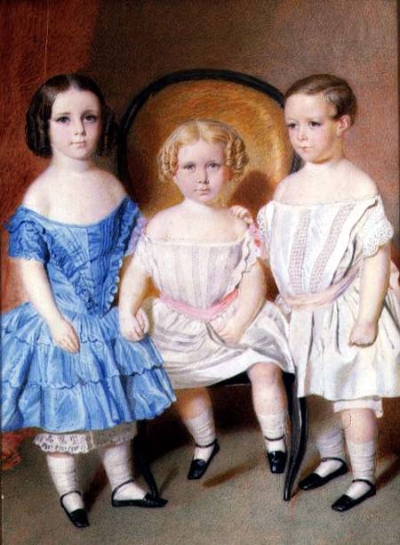 Miniature of the Cooper Children from English School