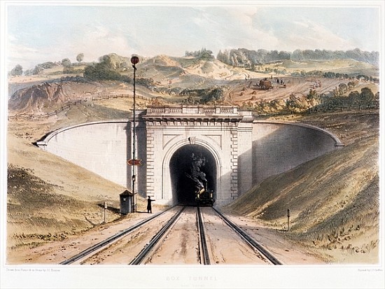 Portal of Brunel''s box tunnel near Bath from English School
