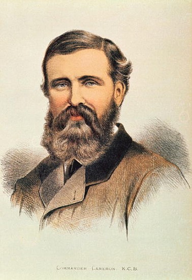 Portrait of Verney Lovett Cameron (1844-94), English explorer from English School