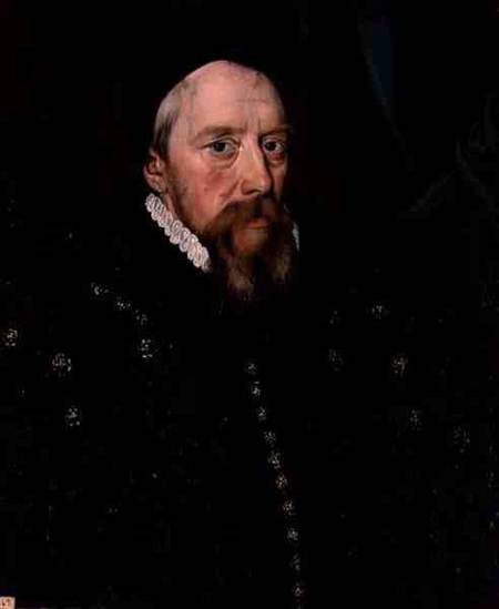Portrait of William Cecil from English School