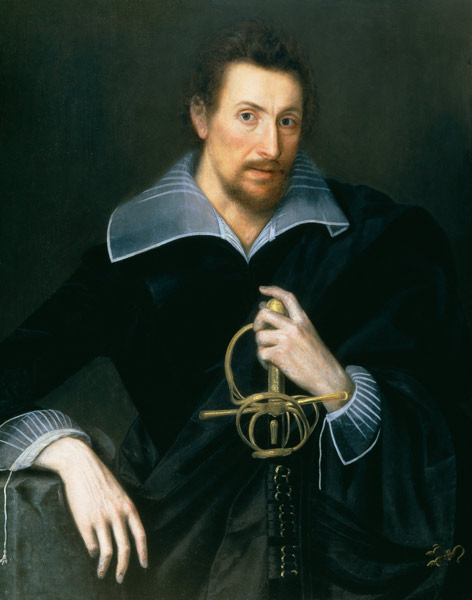Portrait of a Man with a Sword from English School