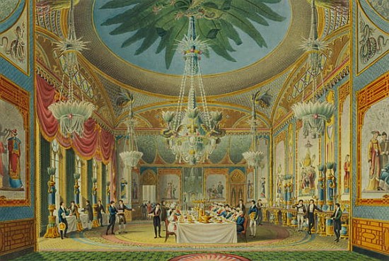 The Banqueting Room, from ''Views of the Royal Pavilion, Brighton'' John Nash (1752-1835) 1826 from English School