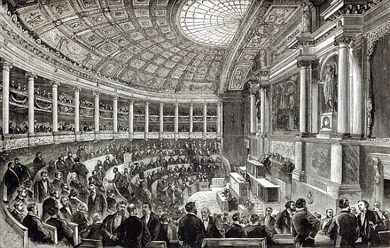 The Chamber of Deputies, Paris, from ''Leisure Hour'' from English School