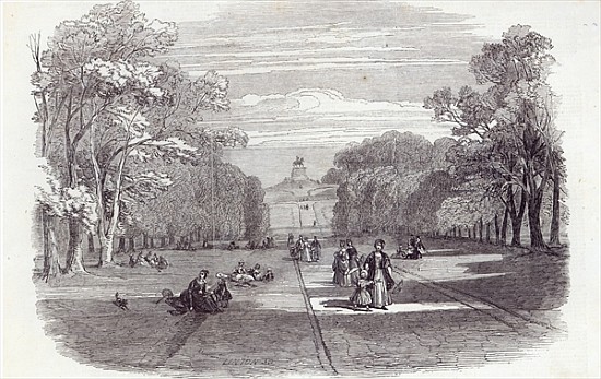 The Long Walk, Windsor, from The Illustrated London News, 14th November 1846 from English School