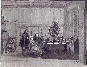 Christmas Eve in Germany: Martin Luther and his family, from ''The Illustrated London News'', 26th D