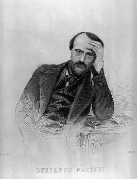 Giuseppe Mazzini, from ''The Drawing Room Portrait Gallery of Eminent Personages''