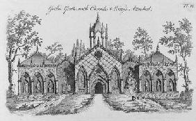Gothic Grotto with Cascades and Wings Attached, from 'Grotesque Architecture or Rural Amusement' by