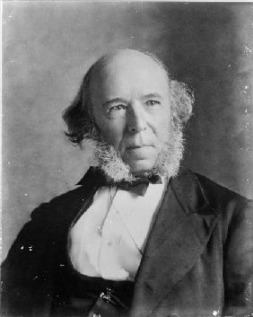 Herbert Spencer (1820-1903) (b/w photo) 