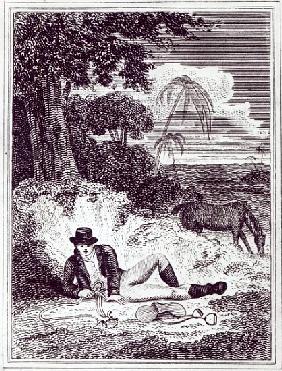 Mungo Park in Africa, an illustration from ''Travels in the interior districts of Africa: performed 
