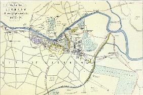 Plan of Lucknow showing Operations in 1857-58, pub. by William Mackenzie, c.1860