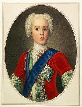 Portrait of Prince Charles Edward Louis Philip Casimir Stewart (1720-88) the Young Pretender or ''Bo