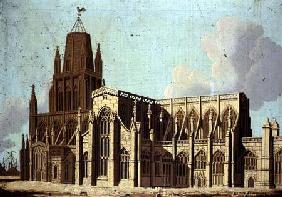South-East View of St. Mary Redcliffe Church in Bristol