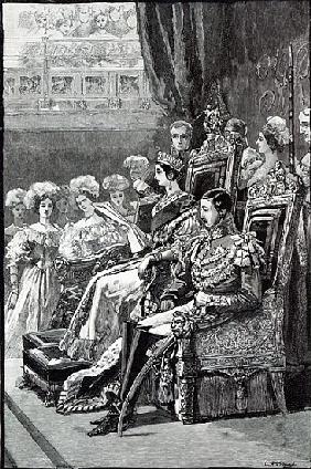 The Queen Opening Parliament in 1846