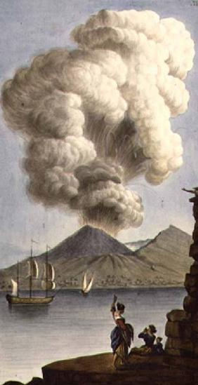 Vesuvius erupting, plate III from Sir William Hamilton's 'Campi Phlegraeiae' (supplement)