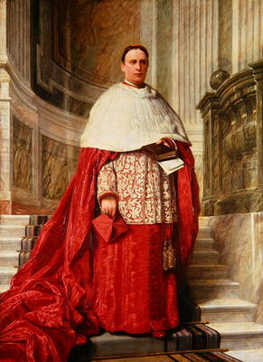 Cardinal Edward Howard (oil on canvas) from English School, (19th century)