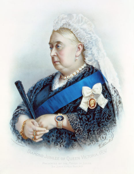 Diamond Jubilee of Queen Victoria (1819-1901) 1897 (coloured print) from English School, (19th century)