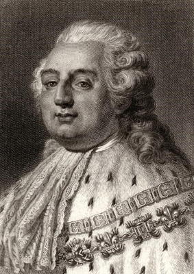 Louis XVI (1754-93) King of France (engraving) from English School, (19th century)