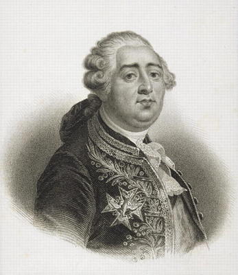 Portrait of Louis XVI (1754-93) King of France (engraving) from English School, (19th century)