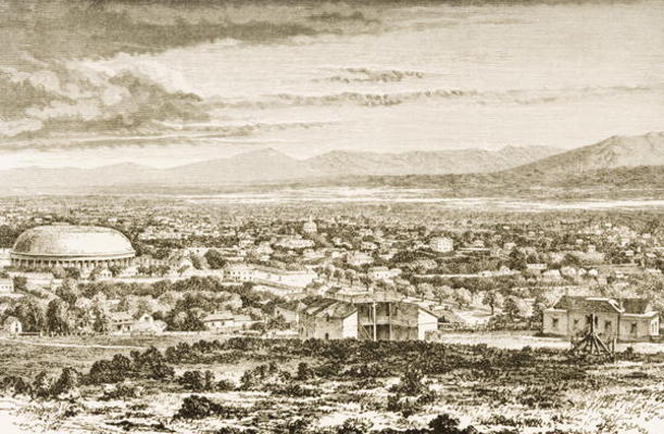 Salt Lake City in c.1870, from 'American Pictures', published by The Religious Tract Society, 1876 ( from English School, (19th century)
