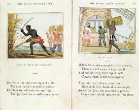 Illustration for the 'Black Man's Lament or How to Make Sugar' by Amelia Opie (1769-1853) 1813 (colo