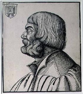 Profile portrait of Albrecht Durer (1471-1528)