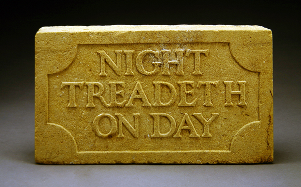 Night Treadeth on Day, 1903 (stone)  from Eric Gill