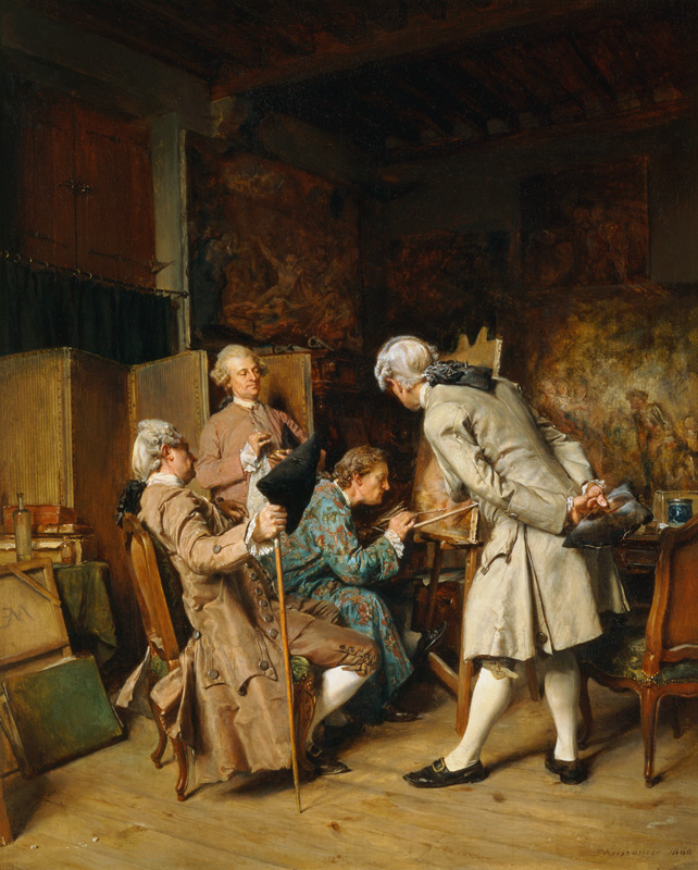 The Art Lovers, or The Painter from Ernest Meissonier