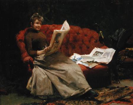 Lady Reading from Ernest Sigismund Witkamp