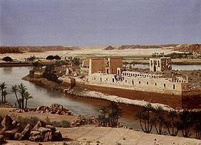 The island of Philae in the Nil (Nubien/Egypt)