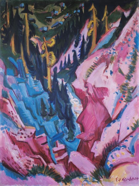 Look into the Tobel from Ernst Ludwig Kirchner