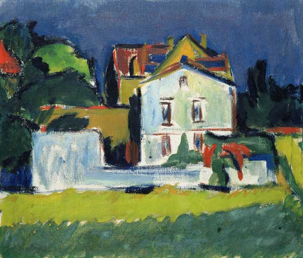 The white house (house Moritzburger) from Ernst Ludwig Kirchner