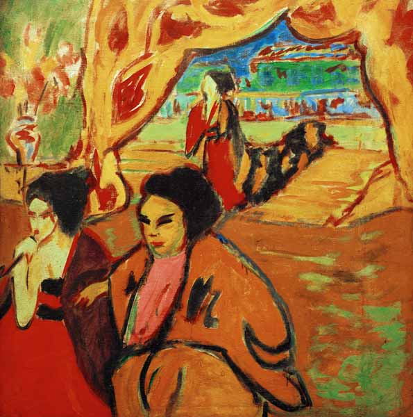 Japanese theater from Ernst Ludwig Kirchner