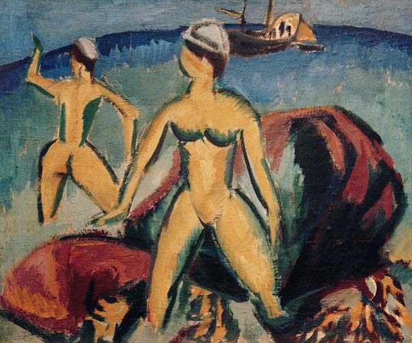 Bathing (Fehmarn) from Ernst Ludwig Kirchner