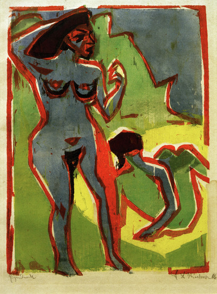 Women bathing (Moritzburg) from Ernst Ludwig Kirchner
