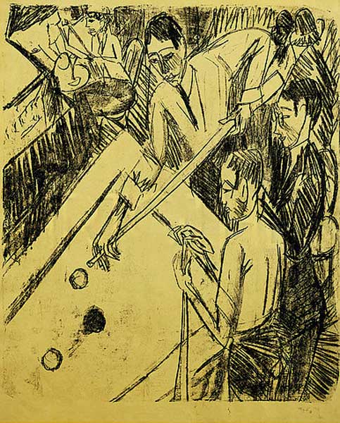 Billardspieler from Ernst Ludwig Kirchner