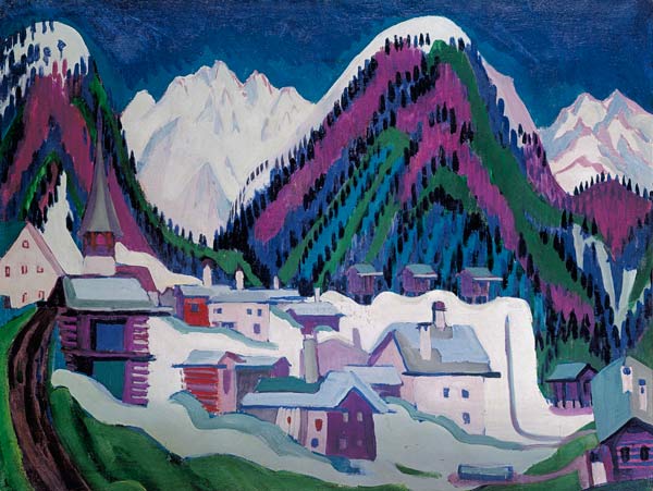 Village Monstein near Davos. from Ernst Ludwig Kirchner